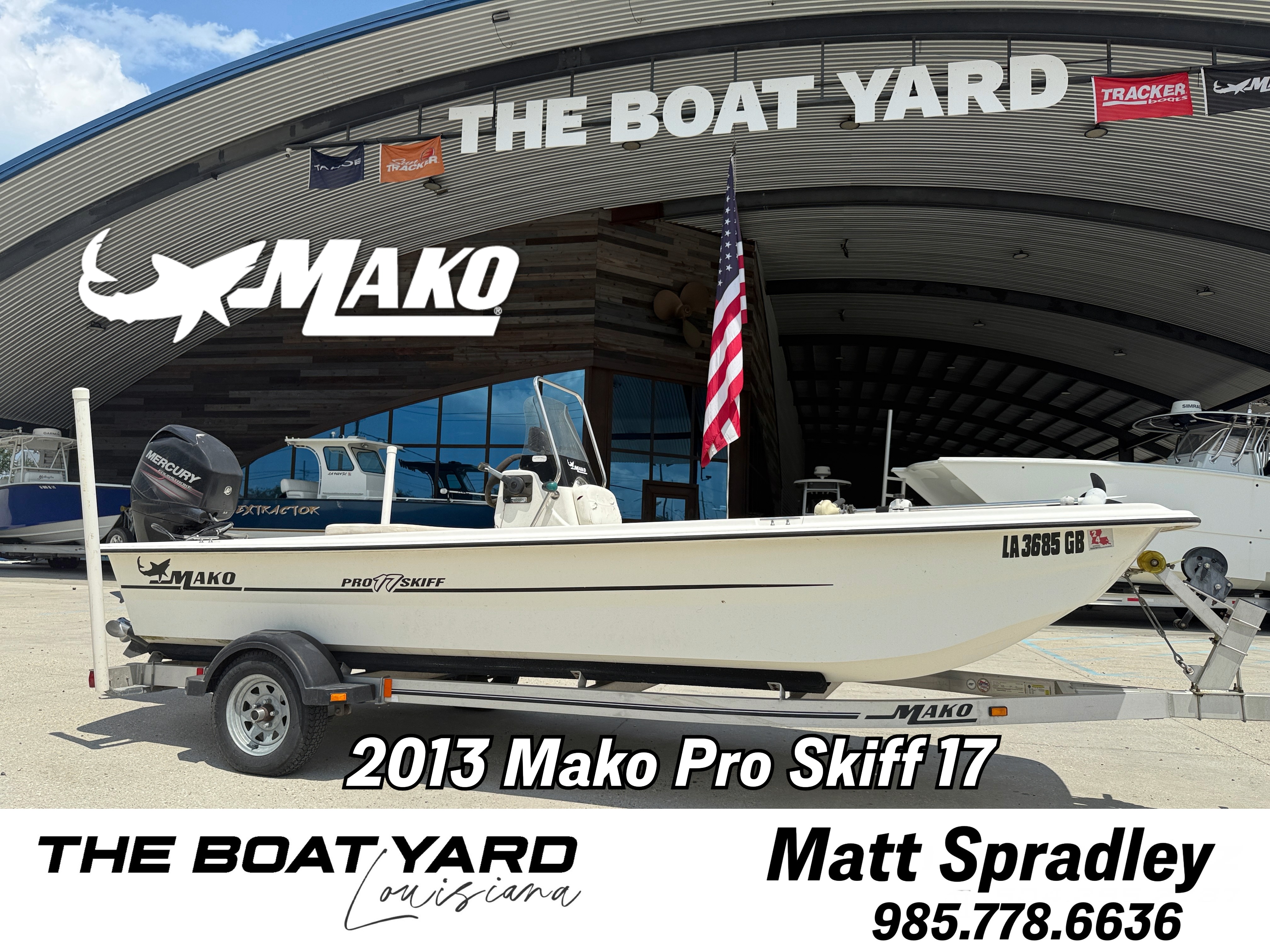 Used Mako Pro Skiff 17 2013 for sale in Marrero, Louisiana