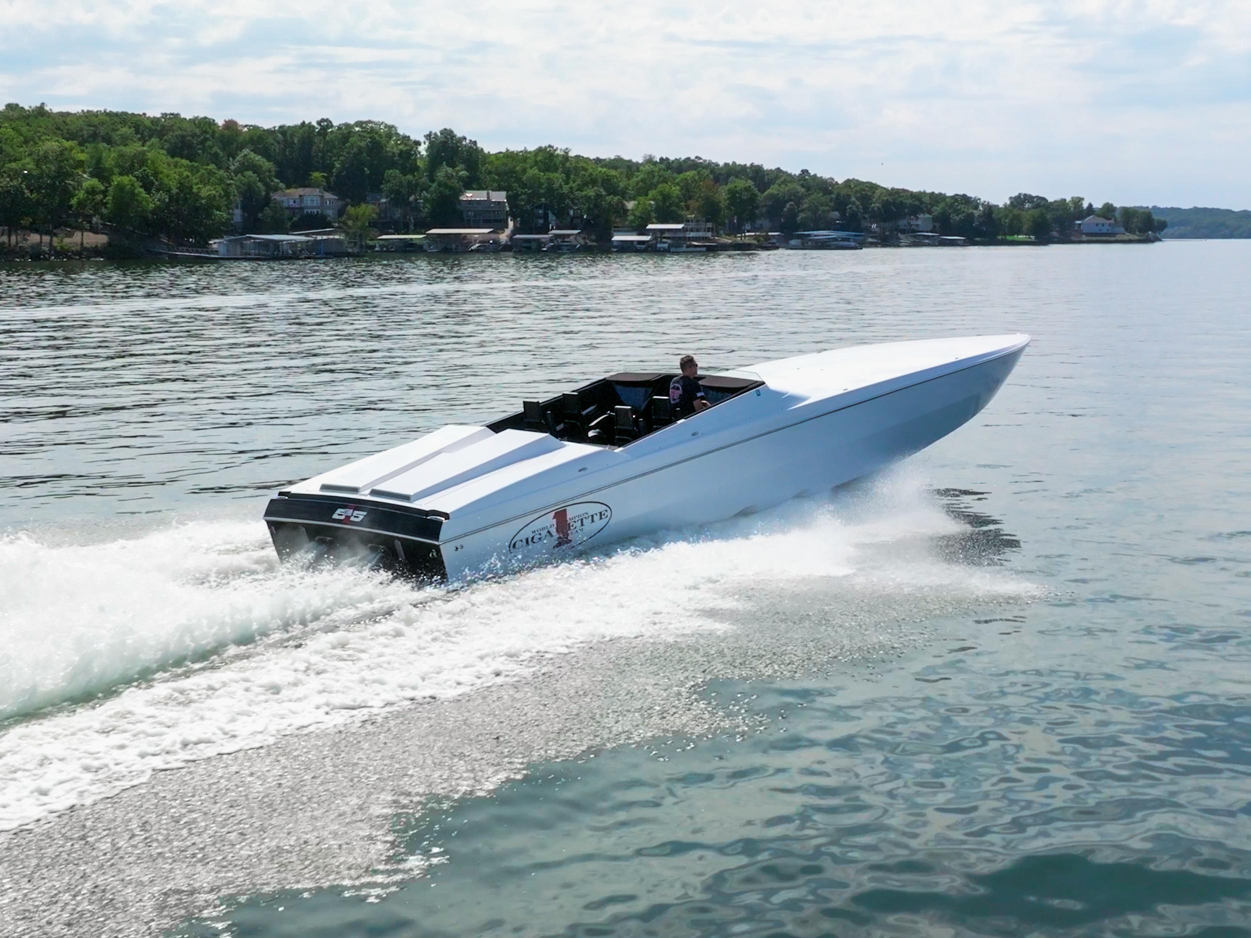 cigarette 515 boat Old School Made New School Behind The Wheel Of Cigarette Racing launches in Middle