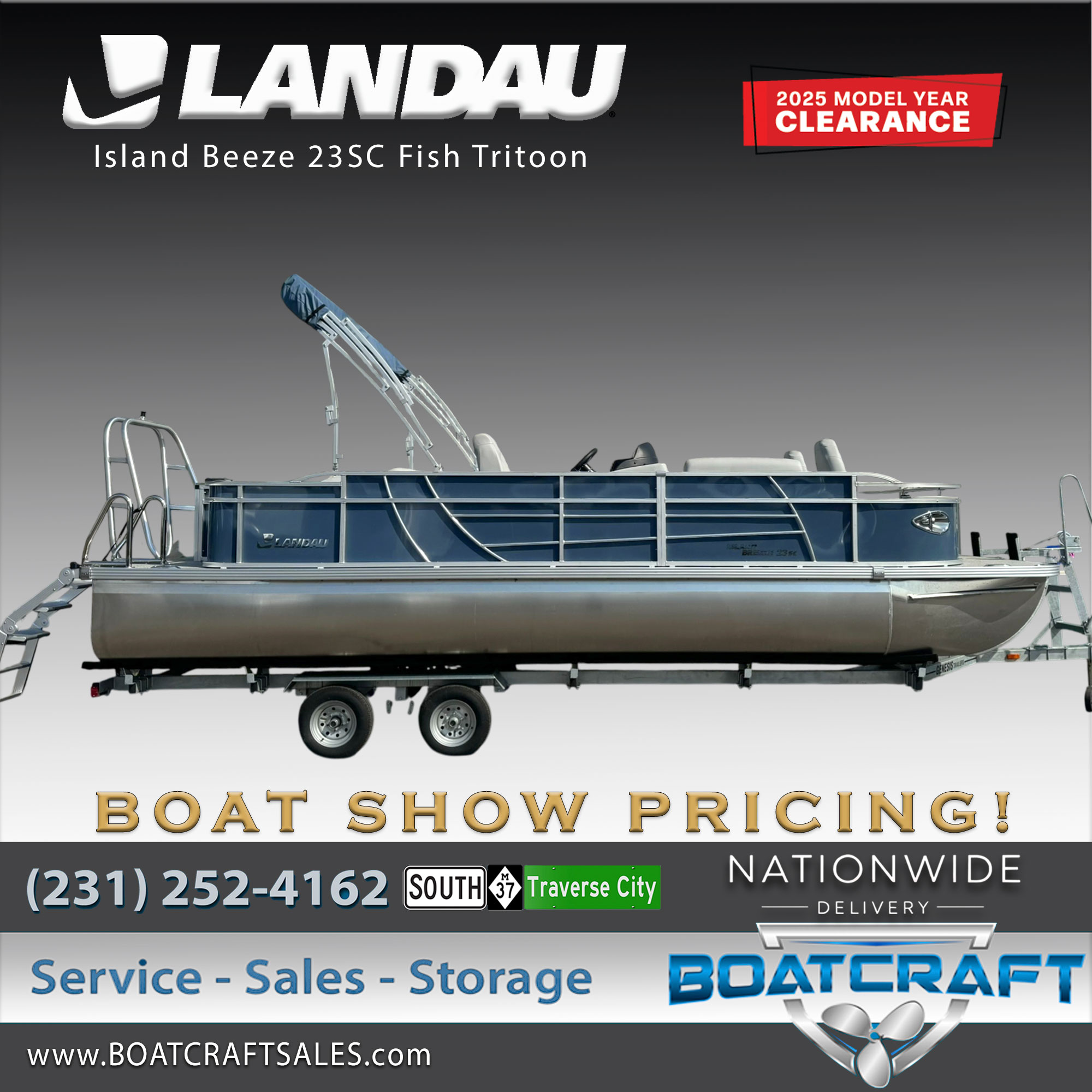 New Landau ISLAND BREEZE 23 REAR FISH 2025 for sale in Traverse