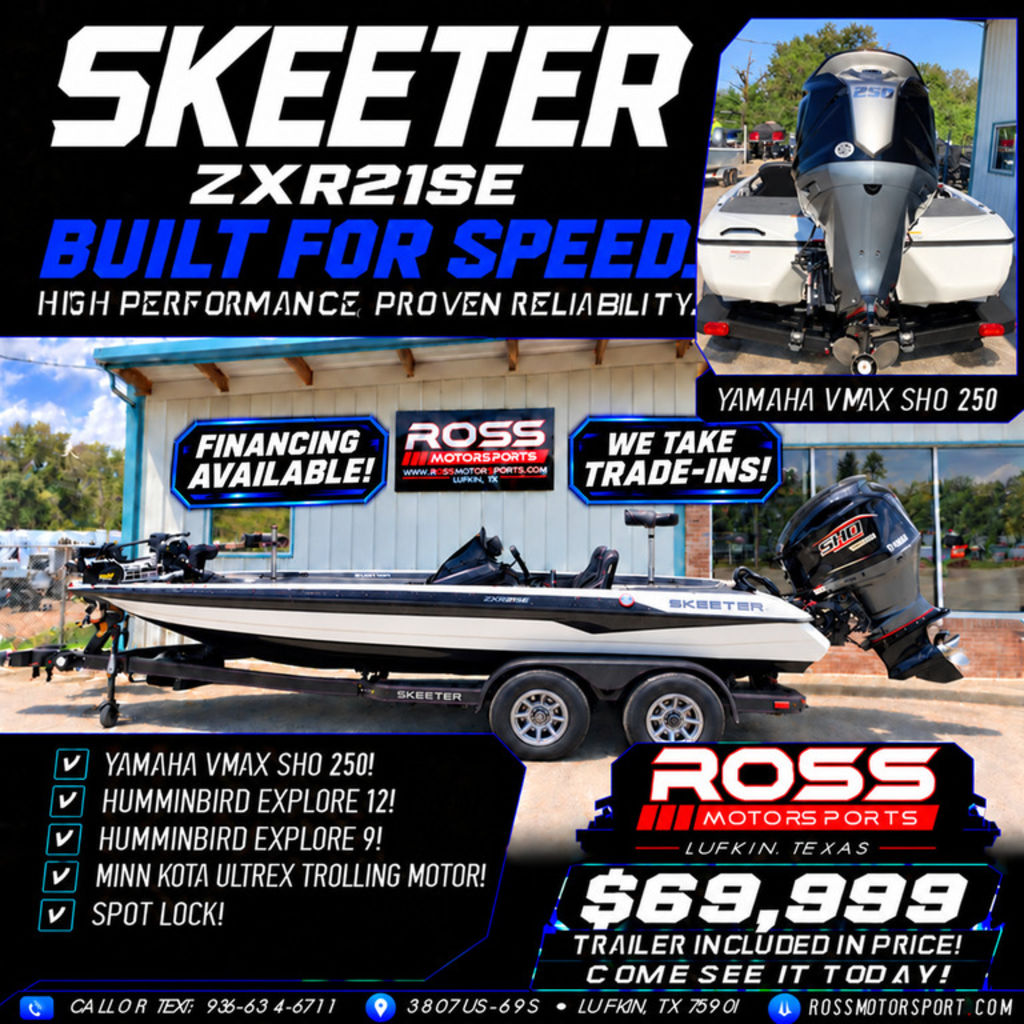 New Skeeter ZXR21SE 2026 for sale in Lufkin, Texas - Boatzon.com