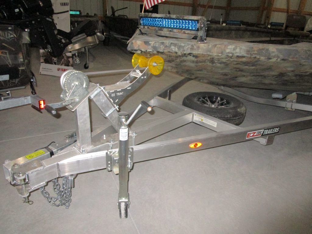 New Excel 2072 Viper Duck Boat dual gun box EzTrac Aluminum Bunk ...