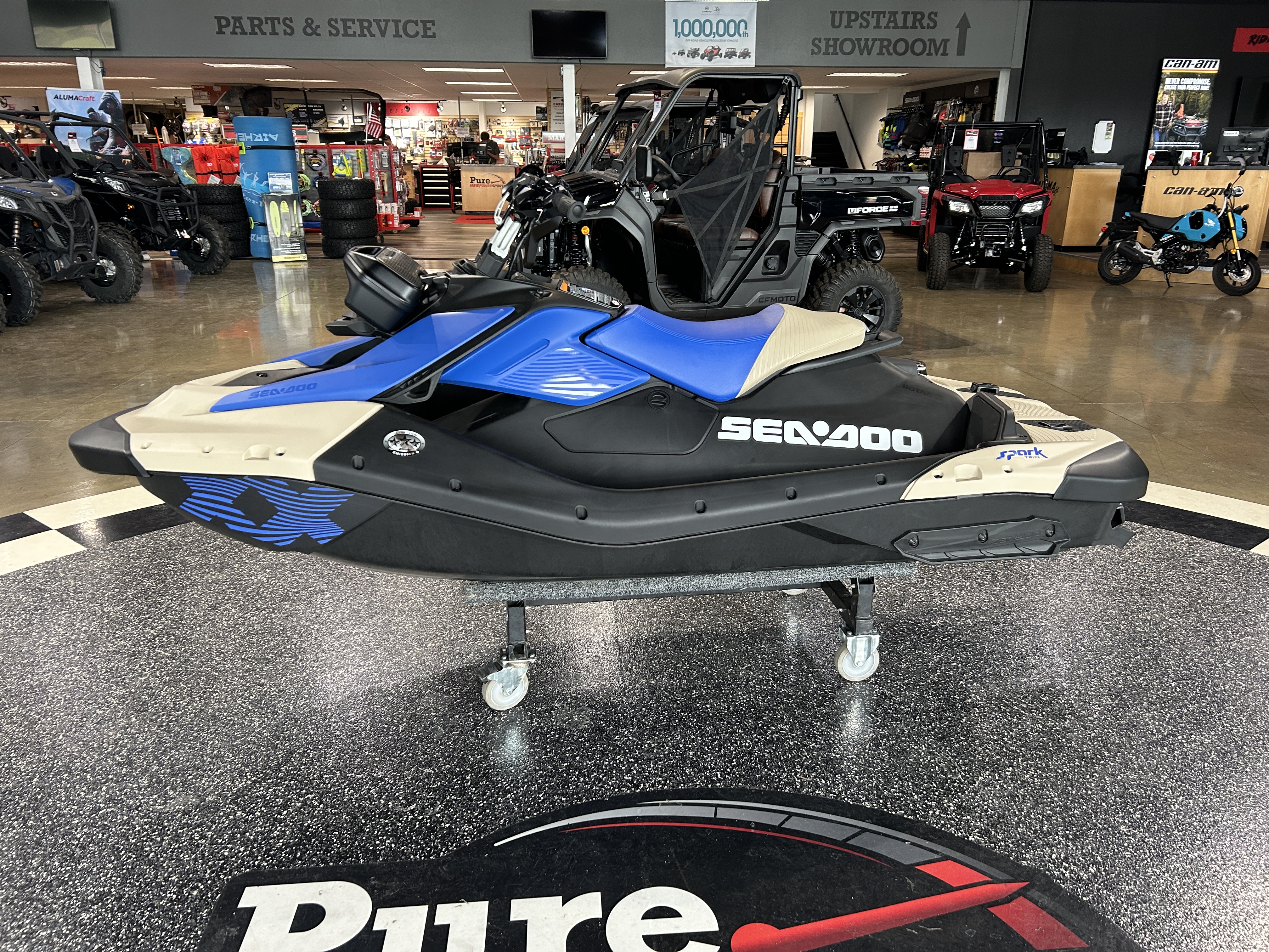 Ice！ New 2025 SeaDoo PWC SPARK TRIXX 90 AUD GN 1UP IBR 25 for