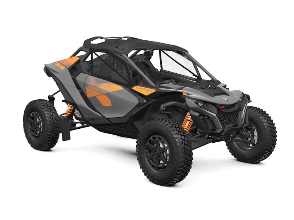 New Can-Am® Maverick R X rs with SmartShox Dolomite Grey Orange