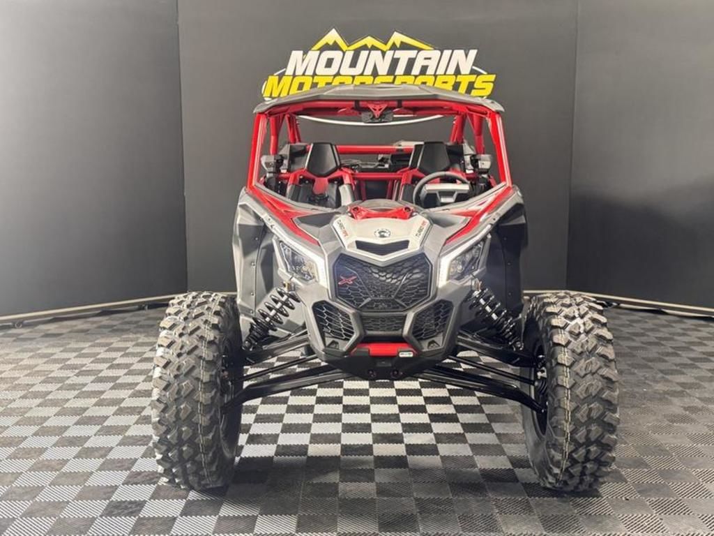 New Can-Am® Maverick X3 Max X RS Turbo RR Fiery Red Hyper Silver