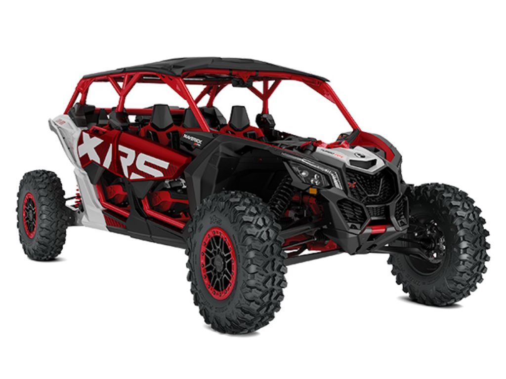 New Can-Am® Maverick X3 Max X RS Turbo RR With SmartShox Fiery Red