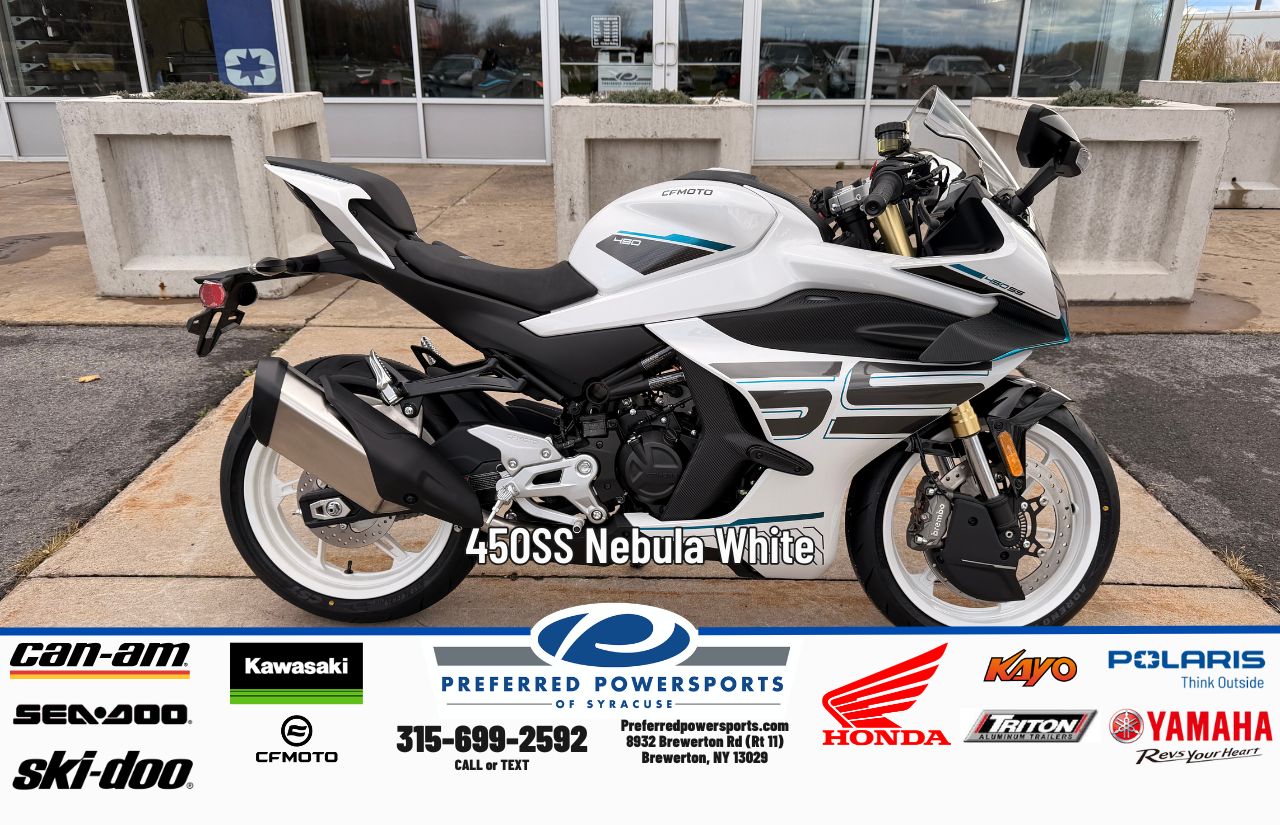 New CFMOTO 450 SS Nebula White 2026 for sale in Brewerton, New