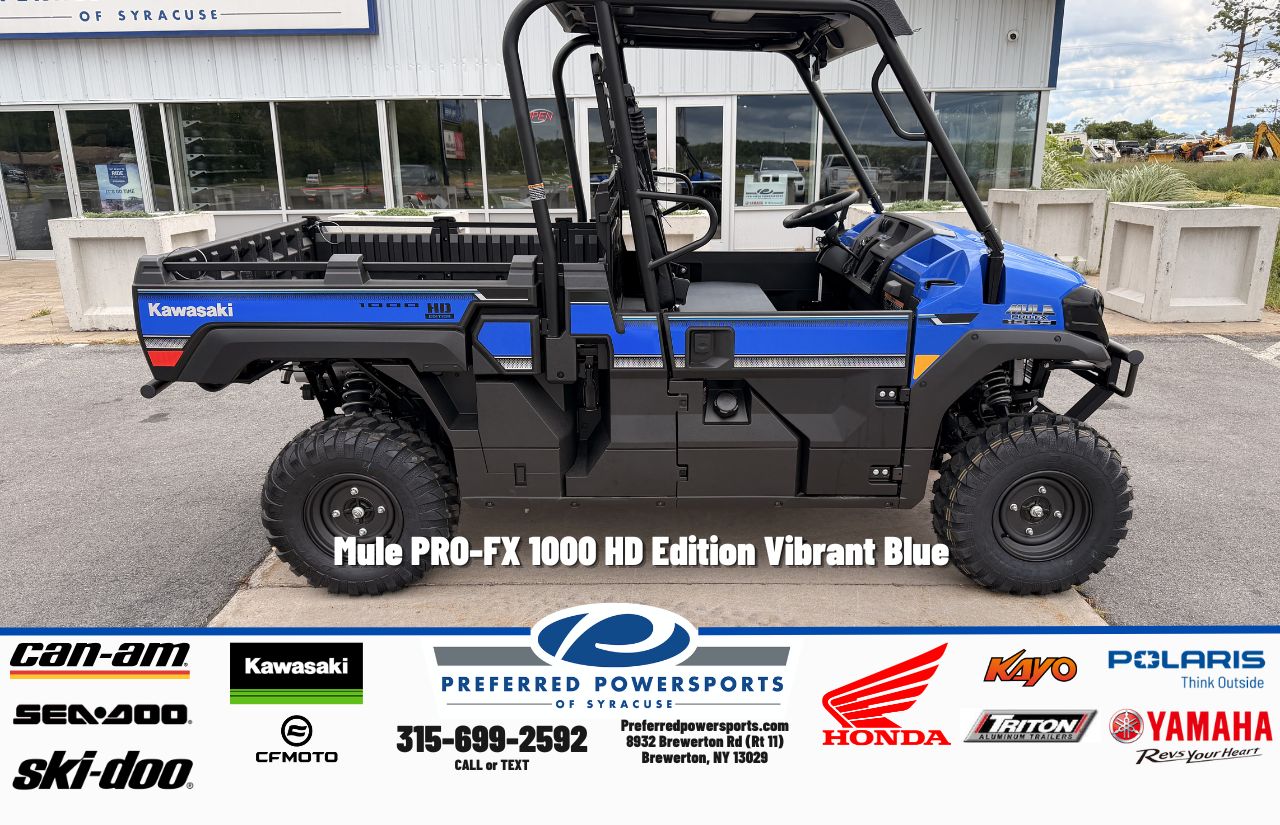 New Kawasaki Mule ProFX 1000 HD Edition Vibrant Blue 2027 for sale