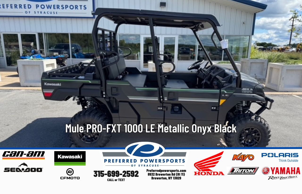 New Kawasaki Mule PROFXT 1000 LE Metallic Onyx Black 2026 for sale
