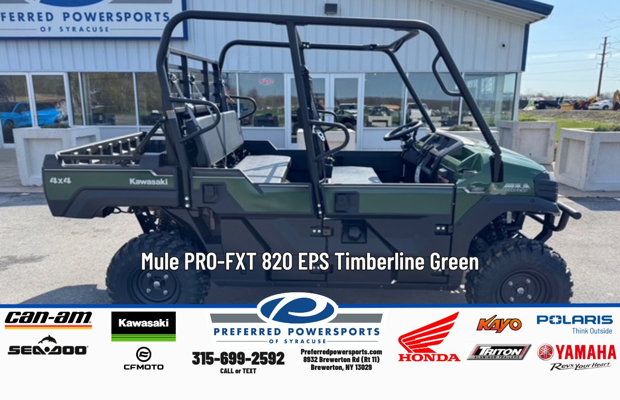 New Kawasaki Mule ProFXT 820 EPS Timberline Green 2026 for sale in