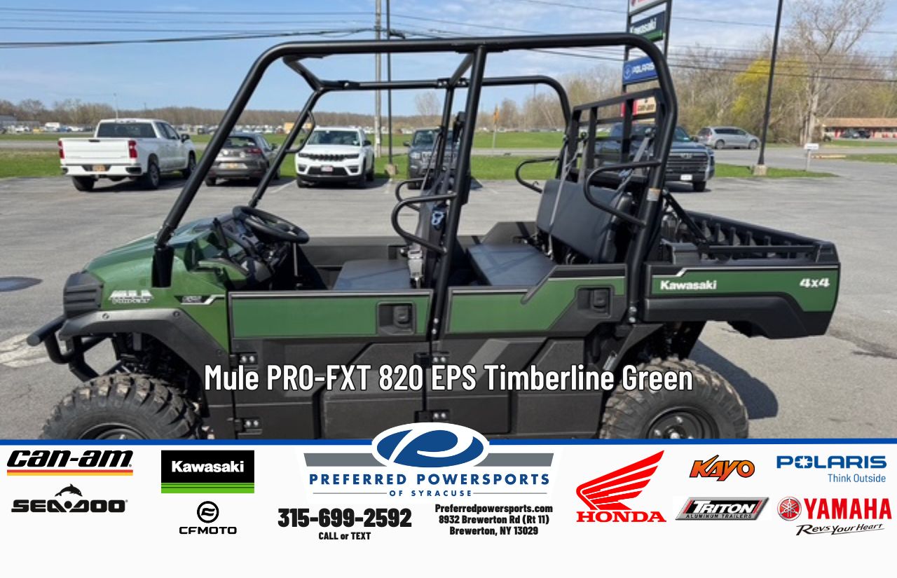 New Kawasaki Mule ProFXT 820 EPS Timberline Green 2026 for sale in