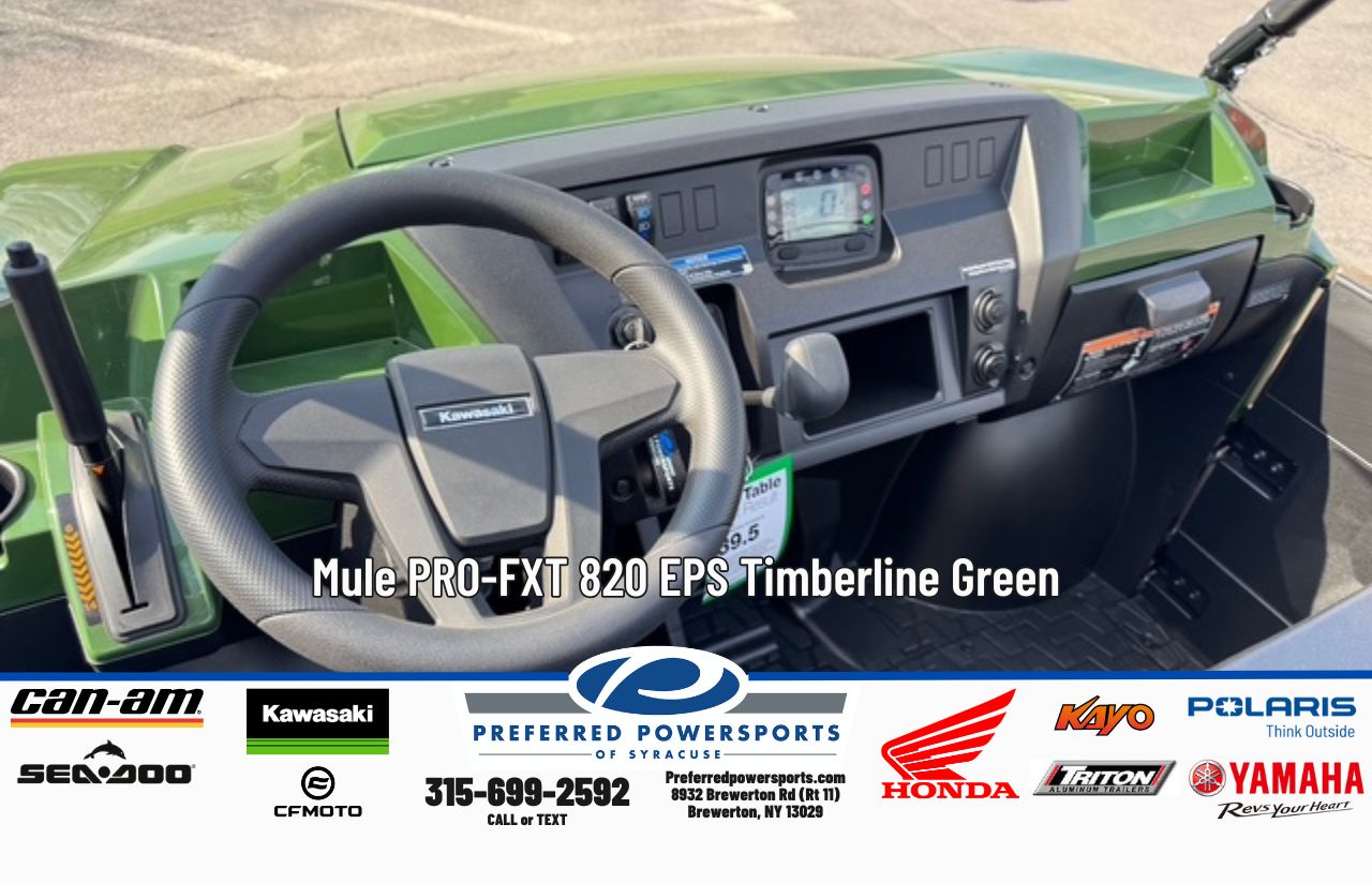 New Kawasaki Mule ProFXT 820 EPS Timberline Green 2026 for sale in