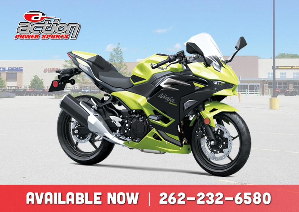 New Kawasaki Ninja 500 ABS Metallic Yellowish GreenEbony 2026 for