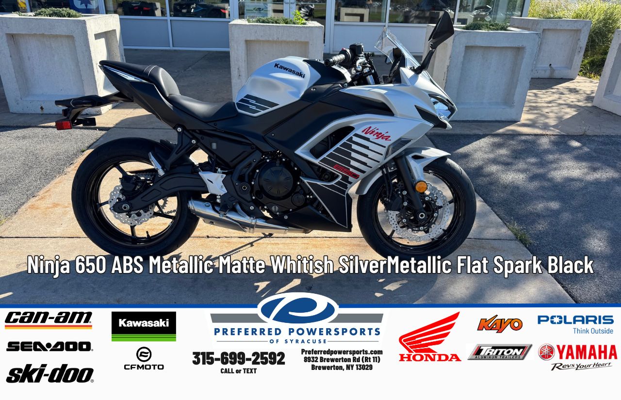 New Kawasaki Ninja 650 ABS Metallic Matte Whitish SilverMetallic