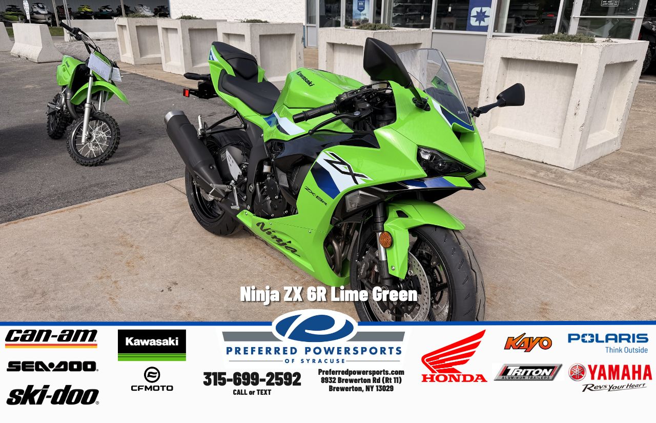 New Kawasaki Ninja ZX6R Lime Green 2026 for sale in Brewerton, New