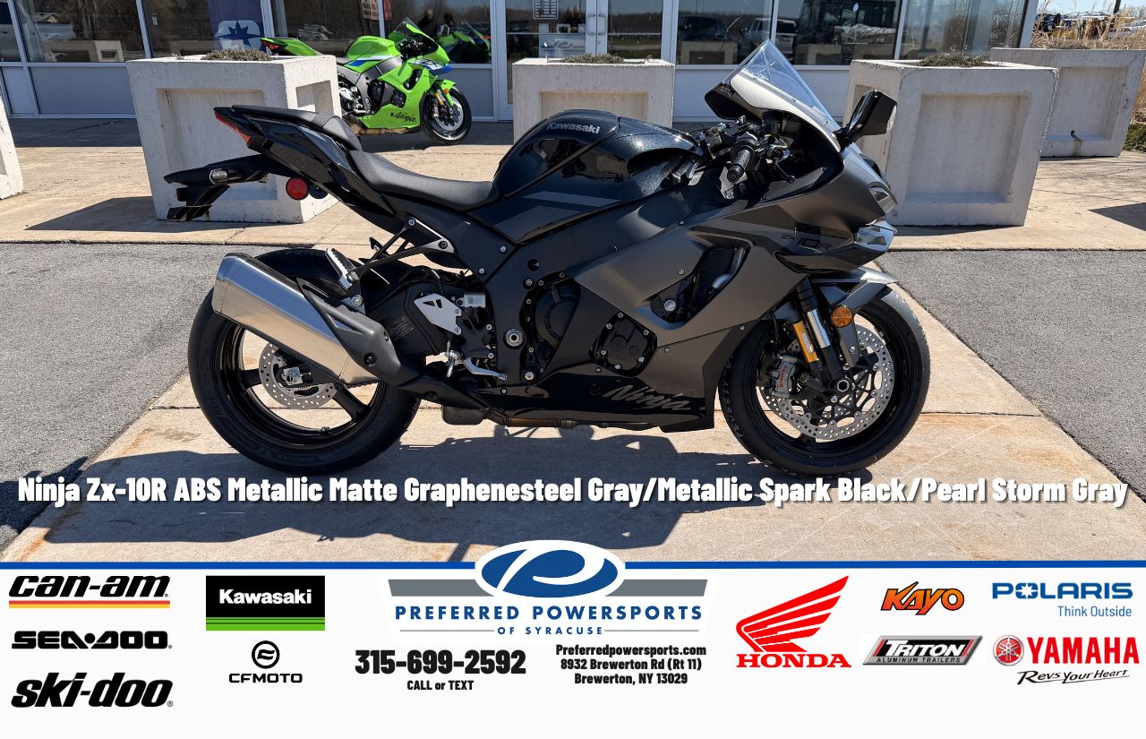 New Kawasaki Ninja ZX10R ABS Metallic Matte Graphenesteel
