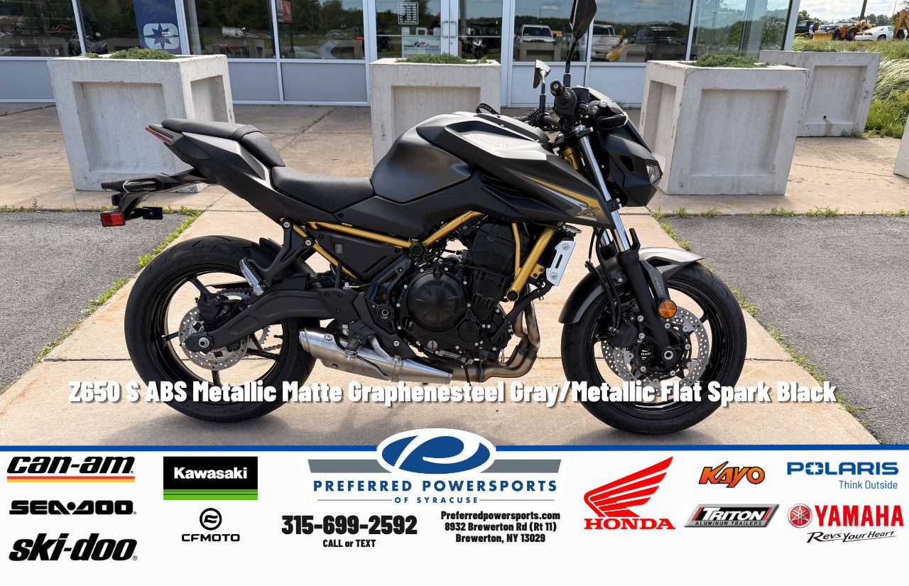 New Kawasaki Z500 ABS Metallic Matte Graphenesteel GrayMetallic