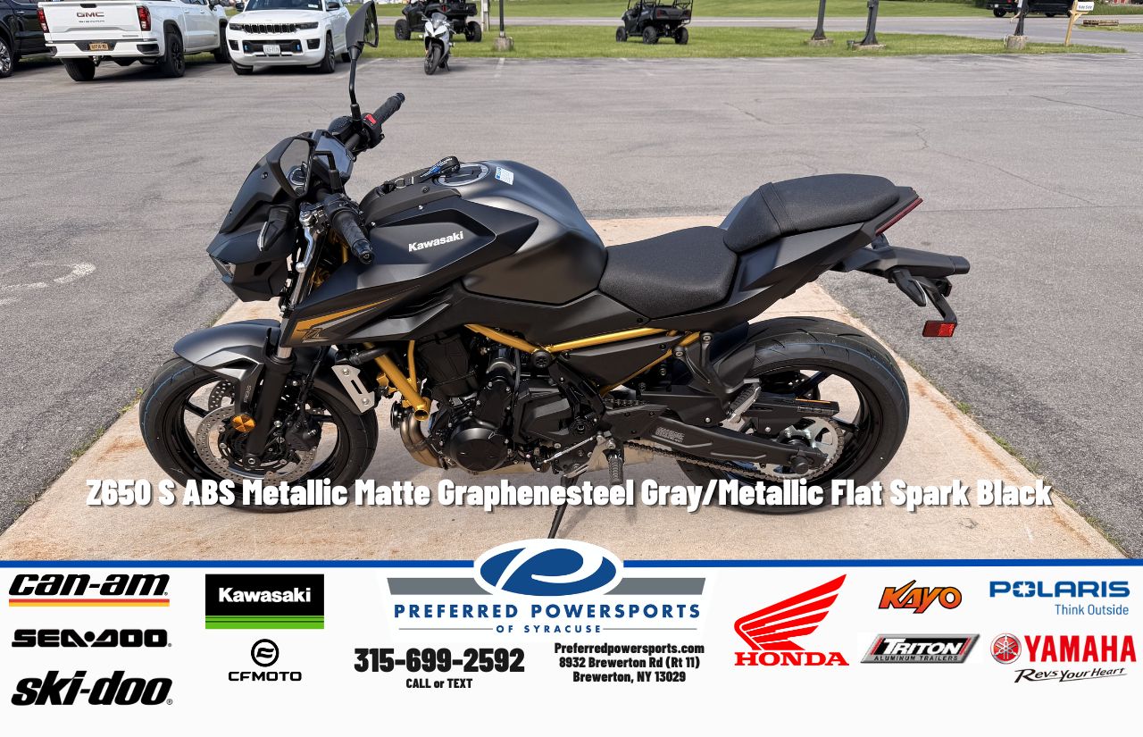 New Kawasaki Z650 S ABS Metallic Matte Graphenesteel GrayMetallic