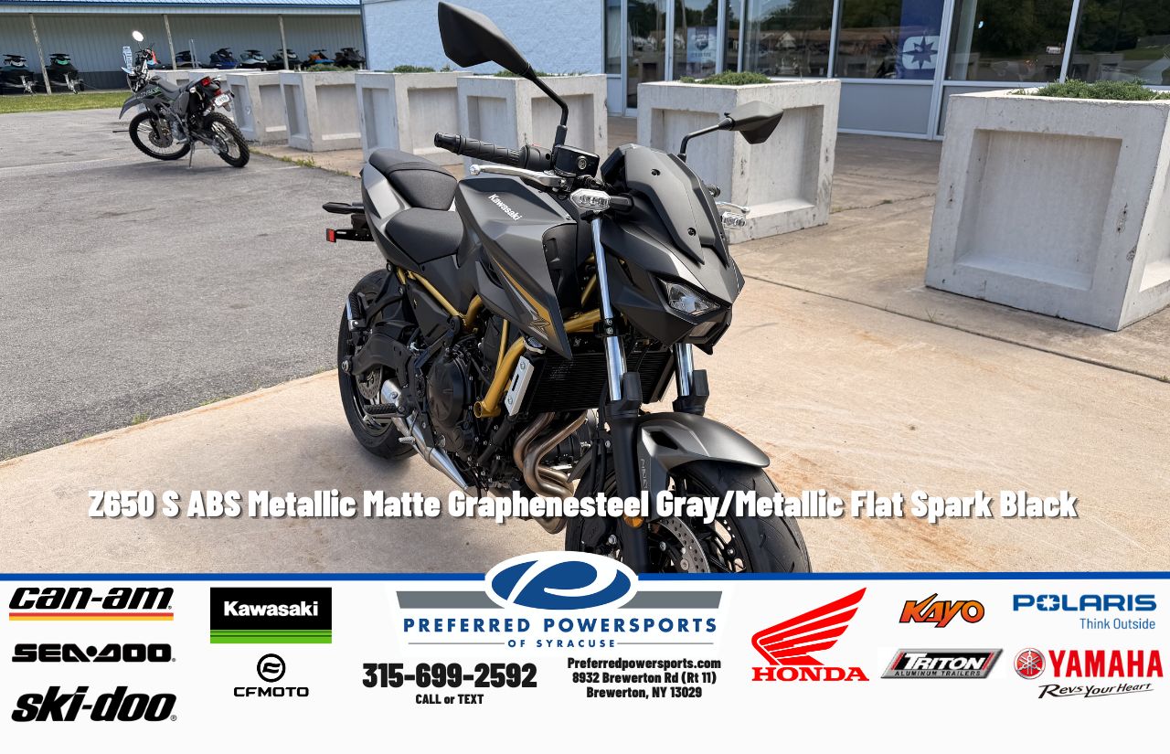 New Kawasaki Z650 S ABS Metallic Matte Graphenesteel GrayMetallic