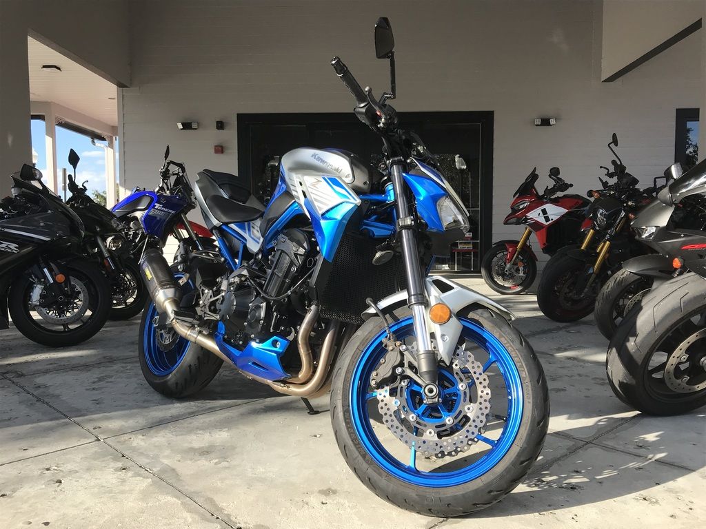 Used Kawasaki Z900 ABS Candy Plasma BlueMetallic Silver 2020 for
