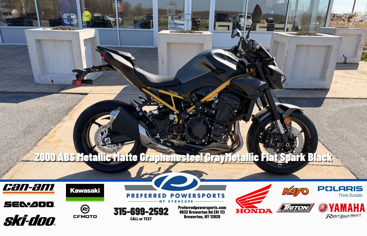 New Kawasaki Z900 ABS Metallic Matte Graphenesteel GrayMetallic