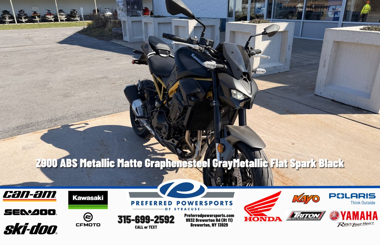 New Kawasaki Z900 ABS Metallic Matte Graphenesteel GrayMetallic
