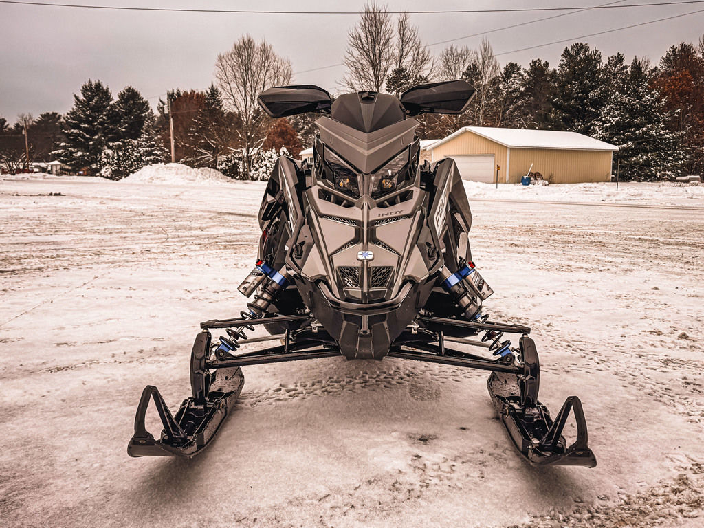 New Polaris® 9R Indy XCR 136 Shadow Gray Gloss Black 2025 for sale