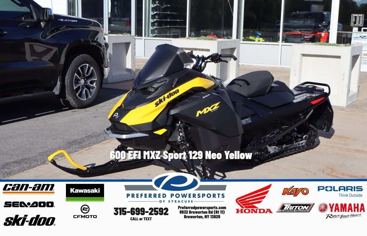 New SkiDoo 600 EFI MXZ Sport 129 Neo Yellow 2027 for sale in