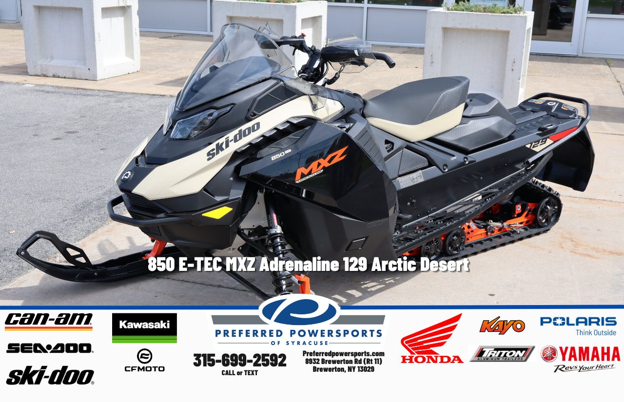 New SkiDoo 850 ETEC MXZ Adrenaline 129 Arctic Desert 2027 for sale
