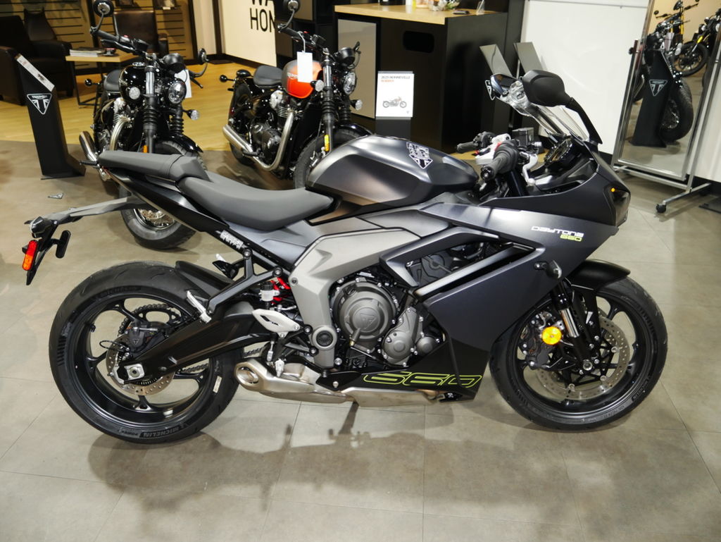 New Triumph Daytona 660 Satin GraniteSatin Black 2025 for sale in