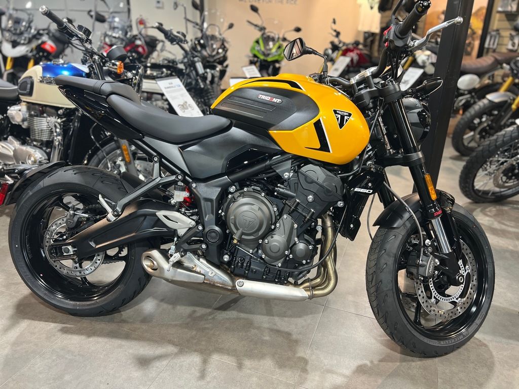 New Triumph Trident 660 Triple Tribute Edition Sapphire Black and