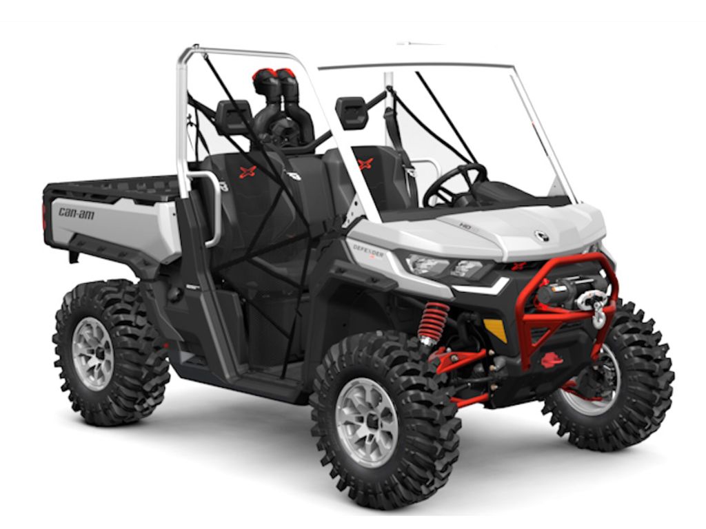 New Can-Am® Defender X mr HD10 Hyper Silver Legion Red 2025 for