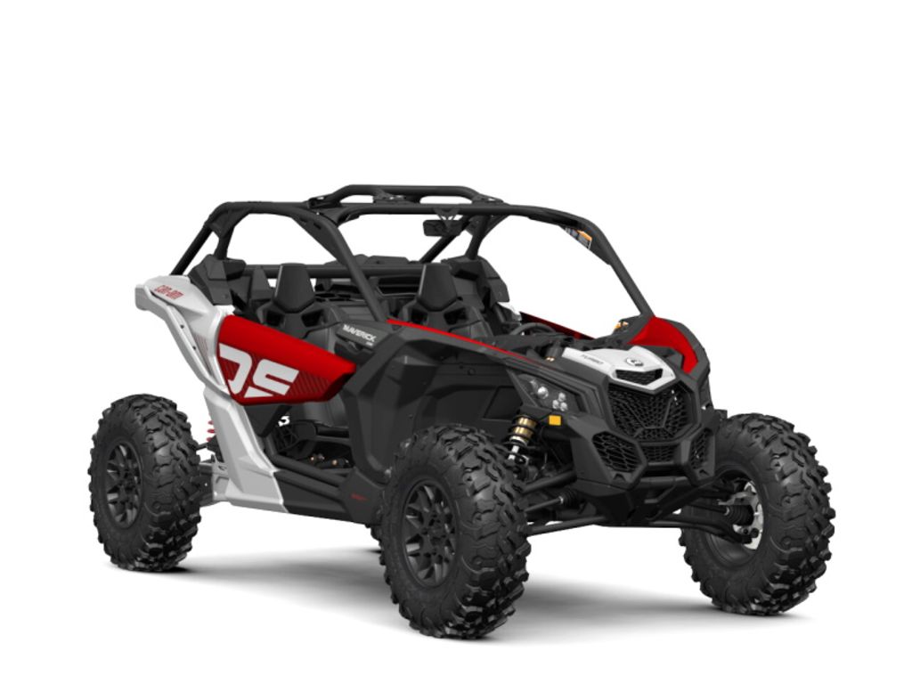 New Can-Am® Maverick X3 DS Turbo Fiery Red Hyper Silver 2025
