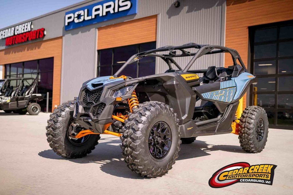 New Can-Am® Maverick X3 DS Turbo Scandi Blue Orange Crush