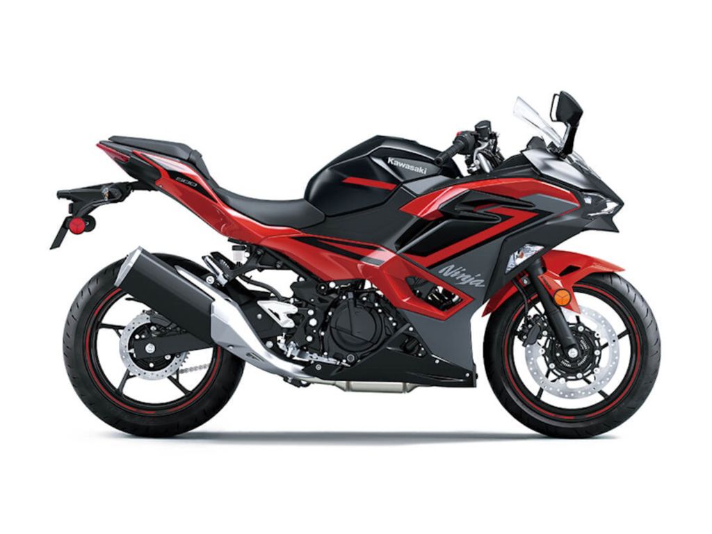 New Kawasaki Ninja 500 ABS Passion RedMetallic Flat Spark Black