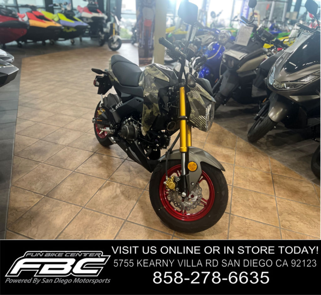 New Kawasaki Z125 PRO Cypher Camo Beige 2025 for sale in San Diego
