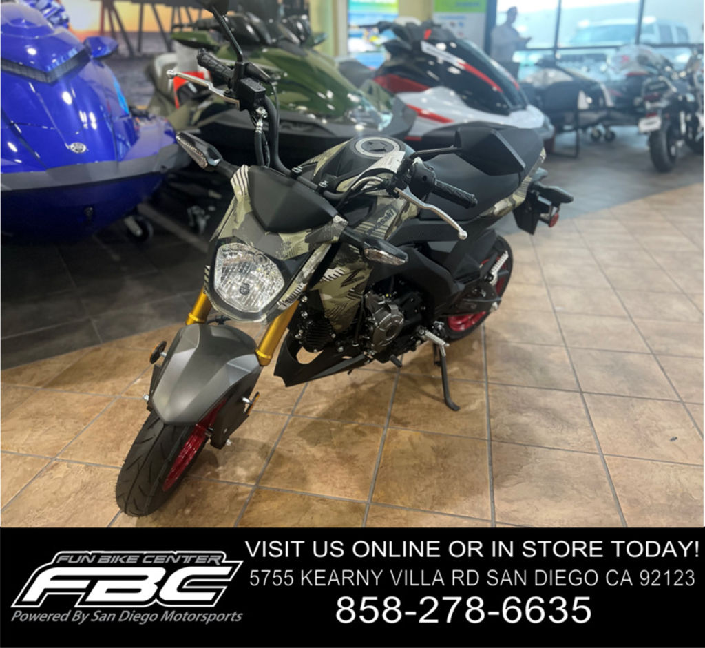 New Kawasaki Z125 PRO Cypher Camo Beige 2025 for sale in San Diego